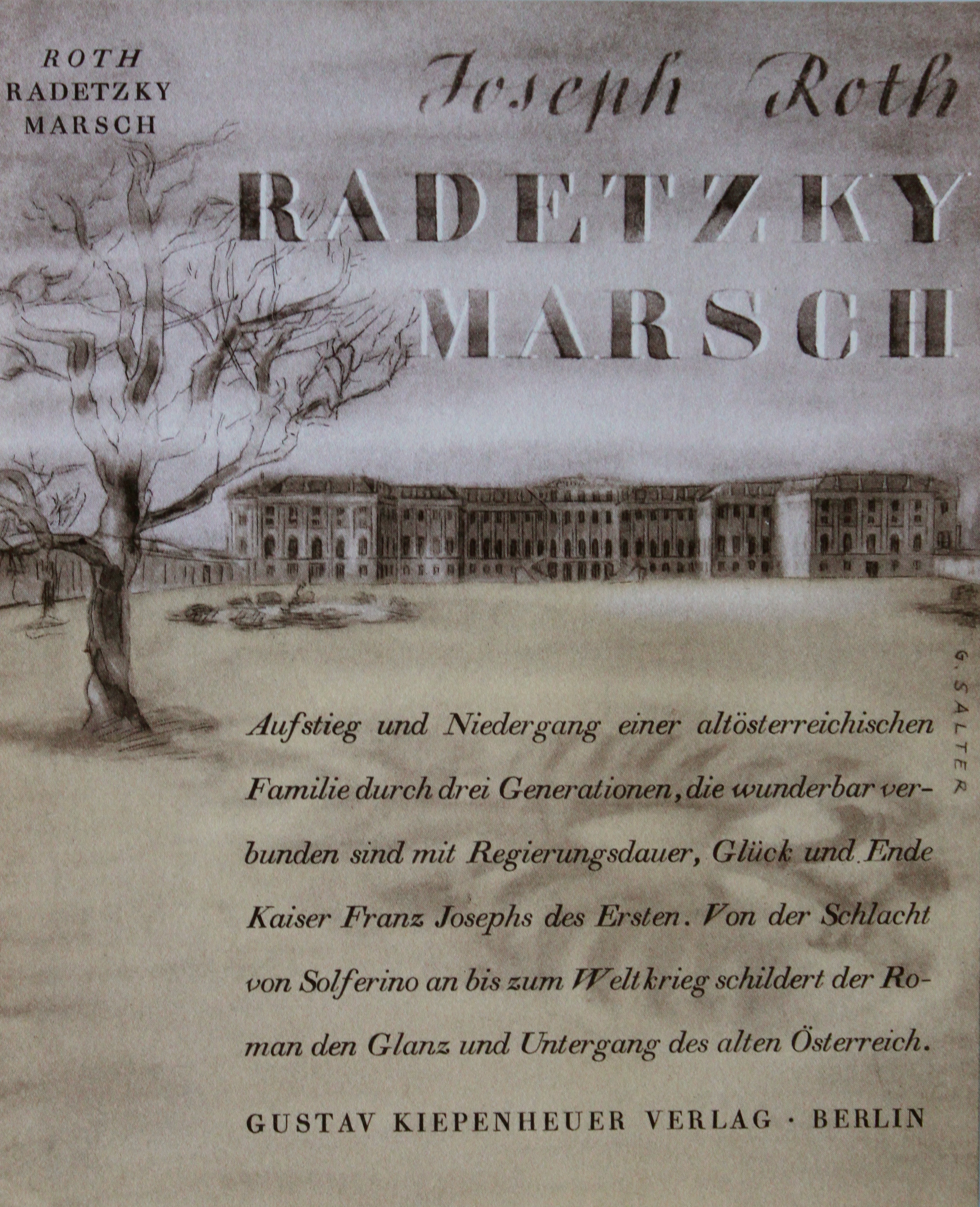 Radetzkymarsch, erster Entwurf
