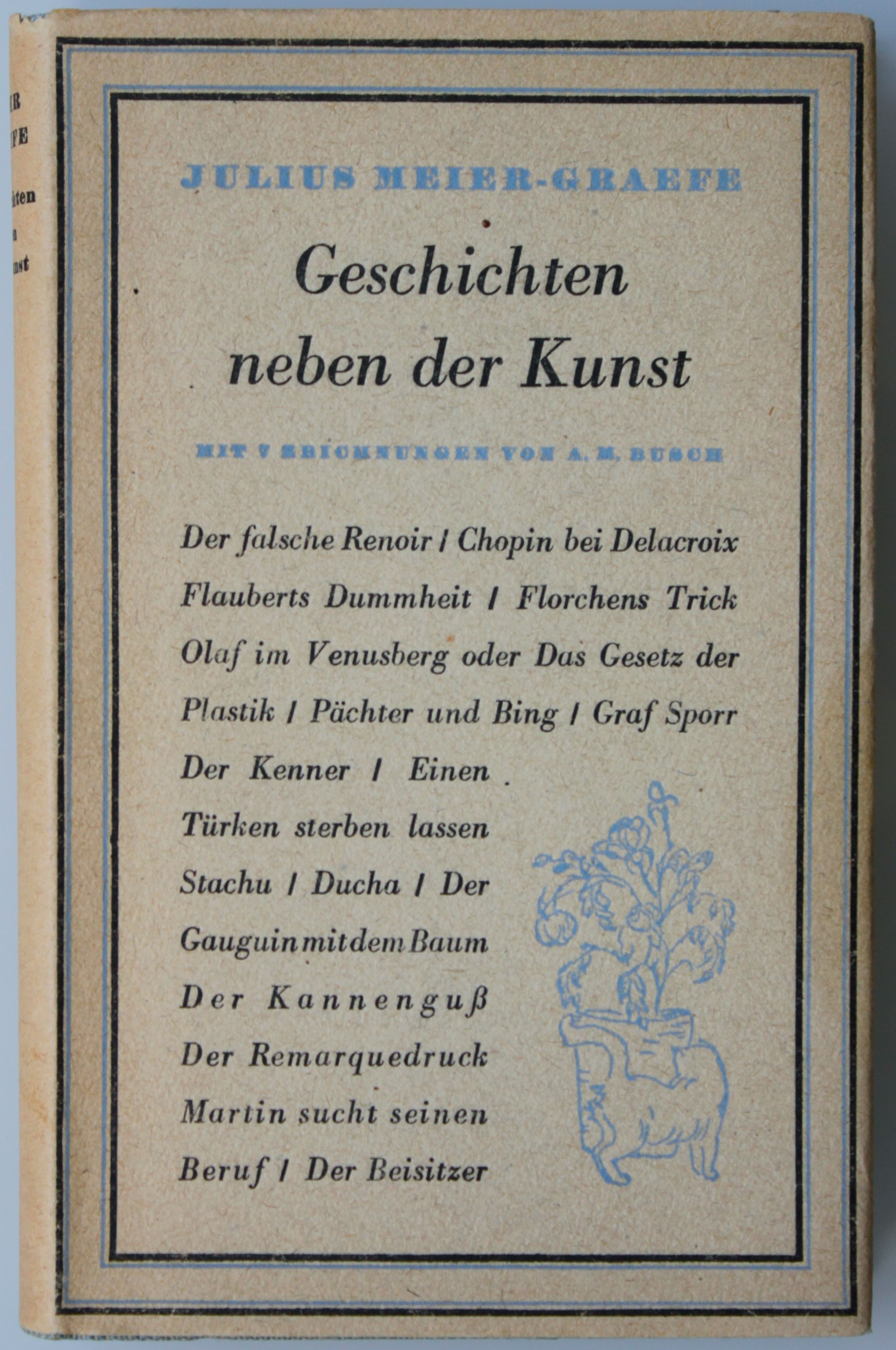 Meier-Graefe, Geschichten neben der Kunst (A. M. Busch)