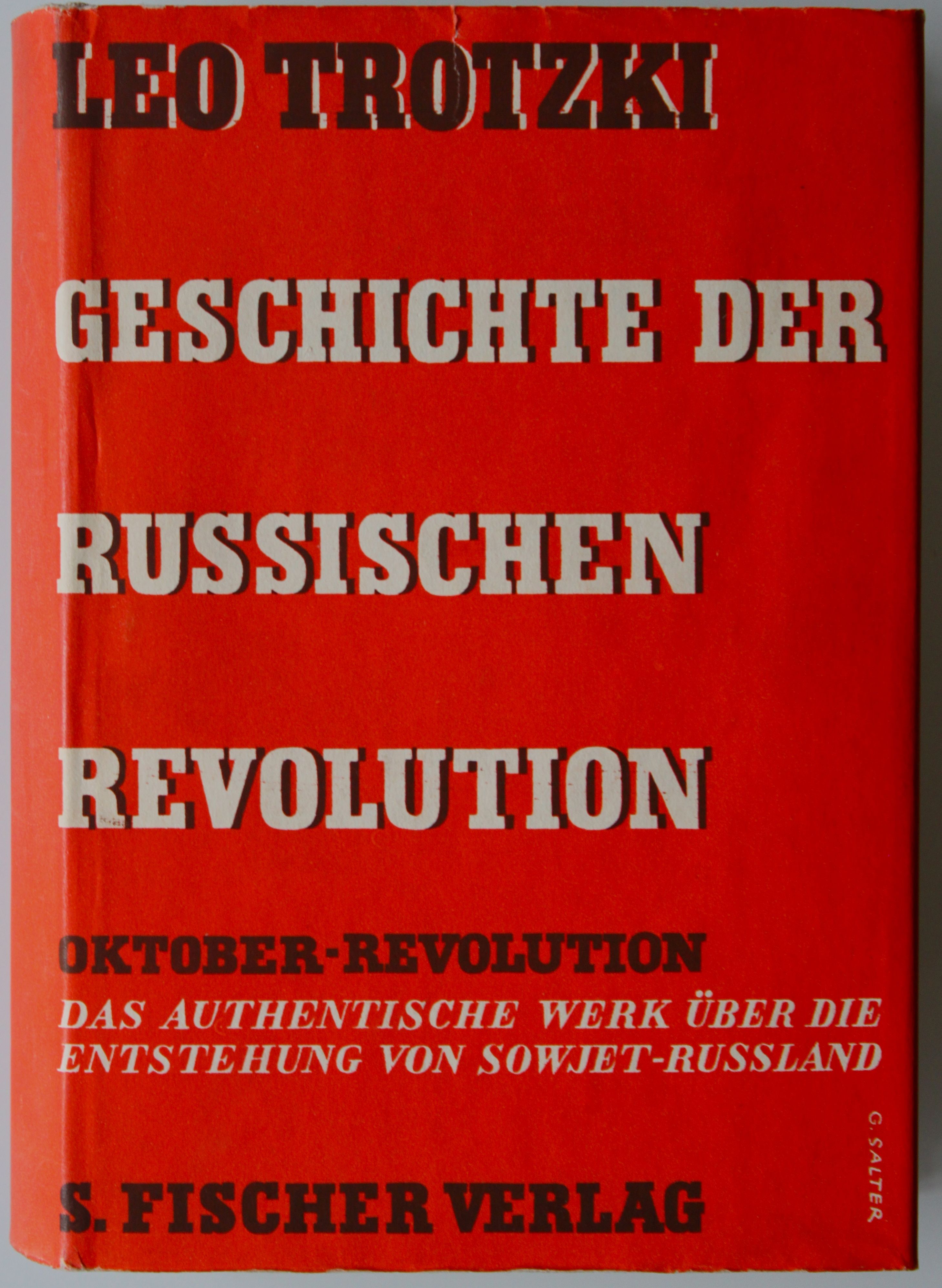 Trotzki, Geschichte der Russischen Revolution II, 1933