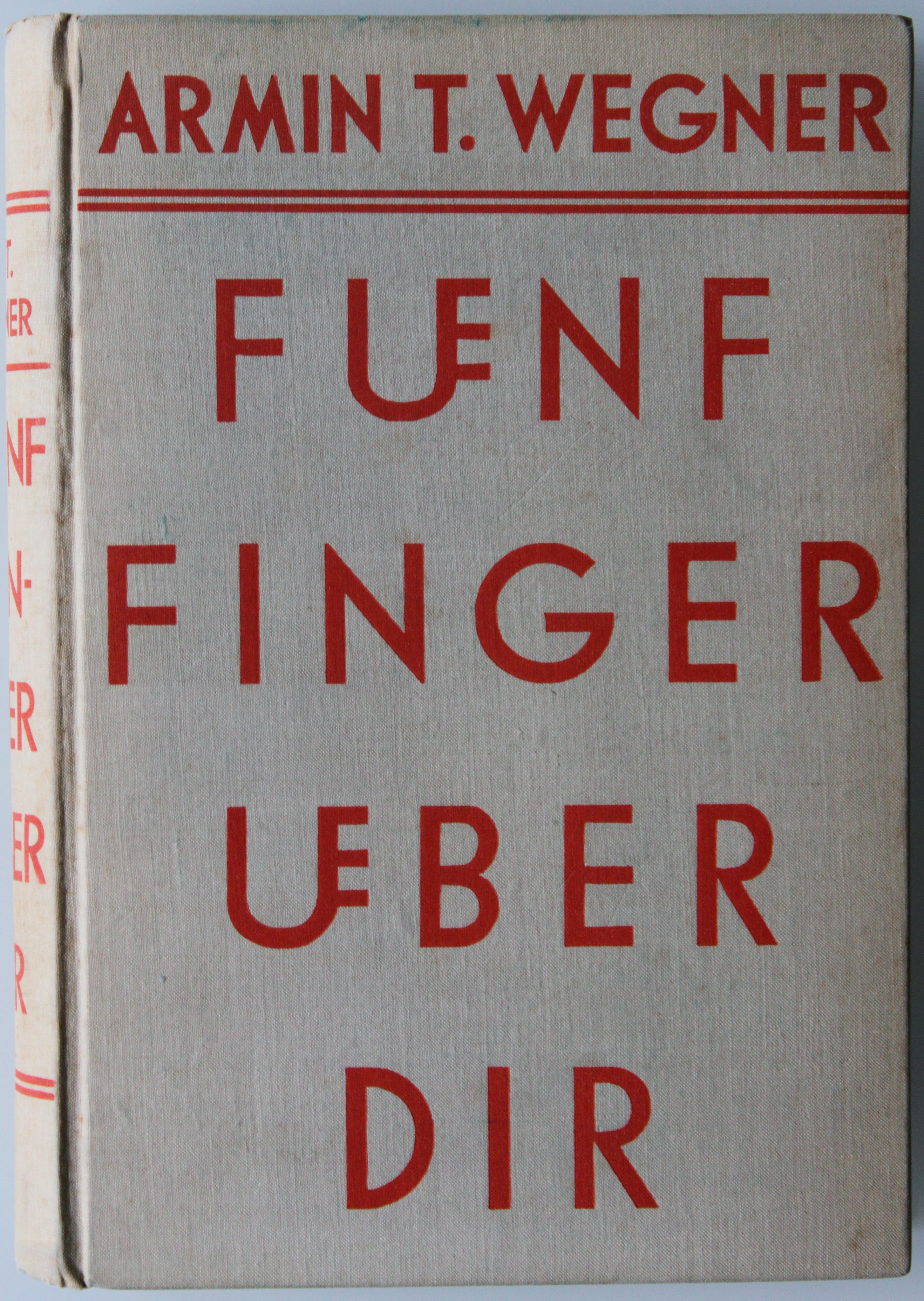 Wegner, Fünf Finger über dir, 1930
