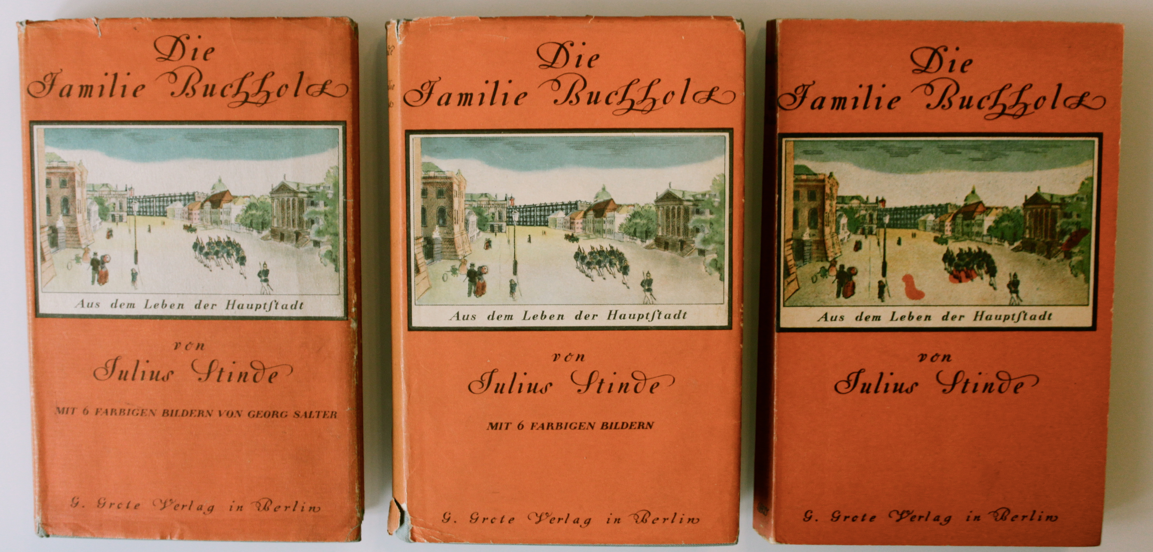 Die Familie Buchholz. Aus dem Leben der Hauptstadt. Ausgaben 1932, 1939 und 1944